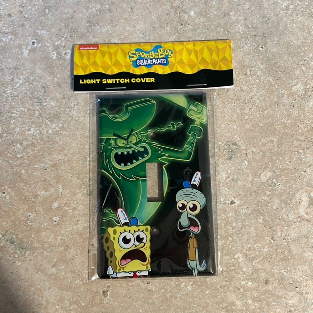 SpongeBob and Squidward Flying Dutchman Light Switch Cover Plate